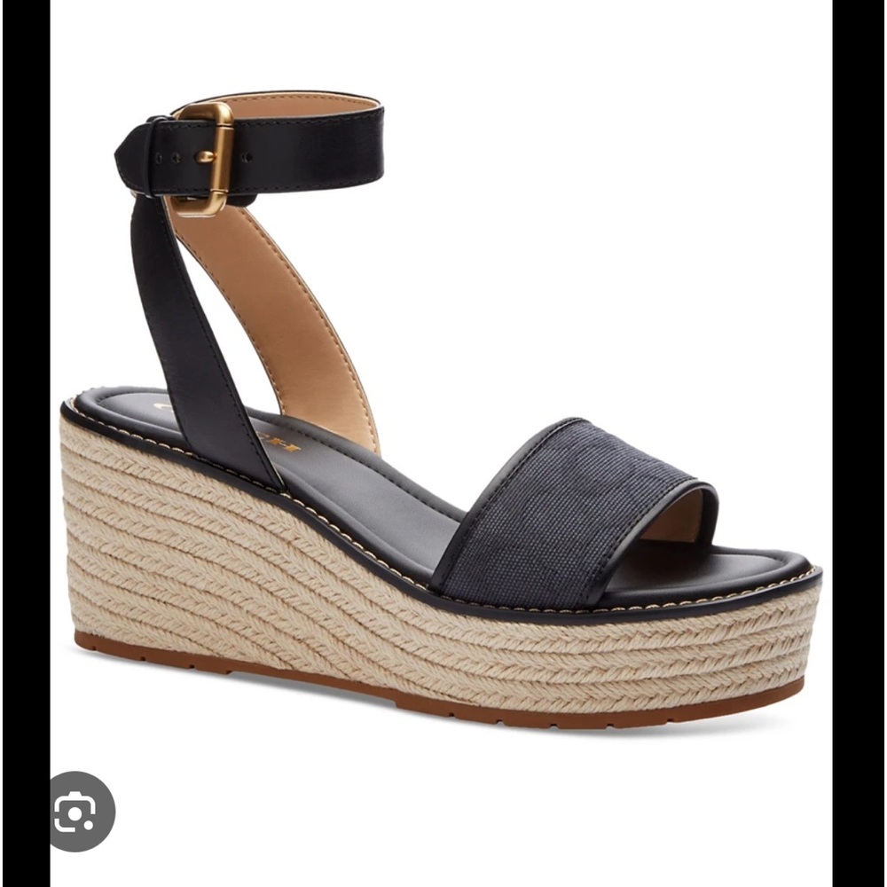 Coach wedges just worn twice